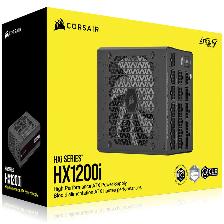 Corsair HXi Series (2025) HX1200i Netzteil 80 PLUS Platinum Netzteil, modular, ATX 3.1, PCIe 5.1 - 1.200 Watt, schwarz image number 13
