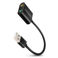 AXAGON ADA-12 USB 2.0, Stereo Audio Mini-Adapter, 15 cm Kabellänge
