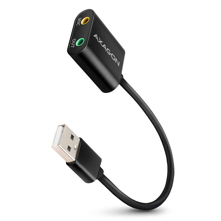AXAGON ADA-12 USB 2.0, Stereo Audio Mini-Adapter, 15 cm Kabellänge image number 0