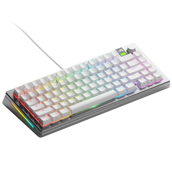 Glorious GMMK 3 Pro 75 % Custom Gaming-Tastatur - Pre-Built, ANSI (US), Fox Switches, silber image number 0