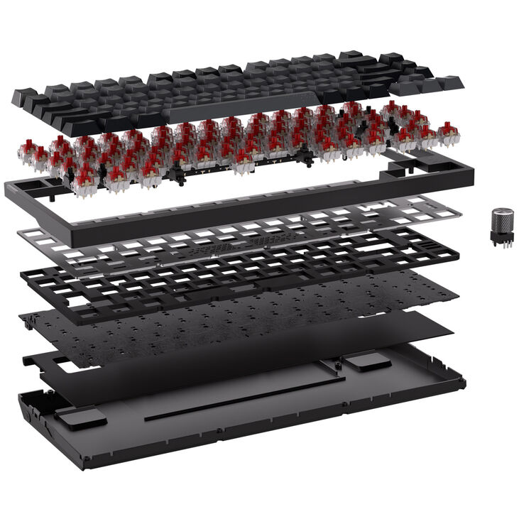 Corsair Gaming K65 Plus Wireless 75% RGB Gaming Tastatur, MLX RED - schwarz, grau image number 6