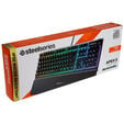SteelSeries Apex 3 Gaming Keyboard, SteelSeries Whisper-Quiet, RGB - black image number null