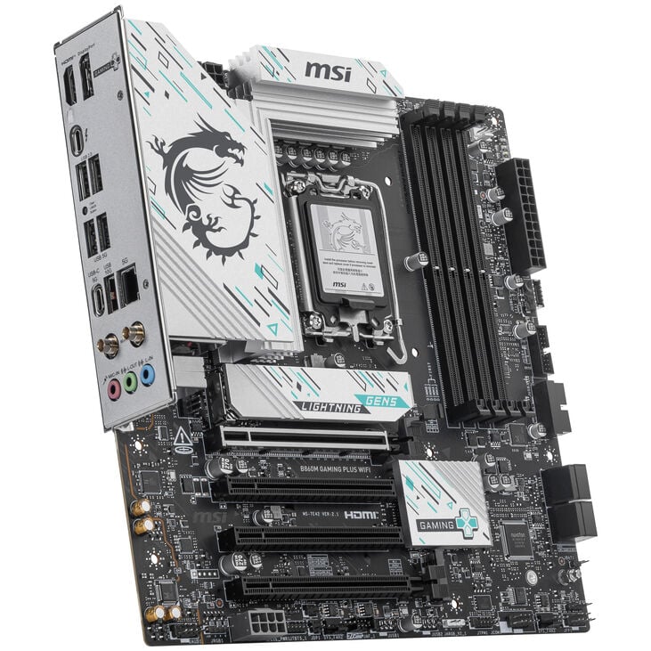 MSI B860M Gaming Plus WiFi Mainboard, Sockel LGA 1851, Intel B860, mATX, DDR5 image number 1