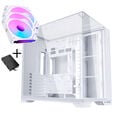 Lian Li O11 Vision Compact - wei&szlig; + 3x UNI FAN SL-INF 120 ARGB Reverse Blade PWM L&uuml;fter - 120mm image number null