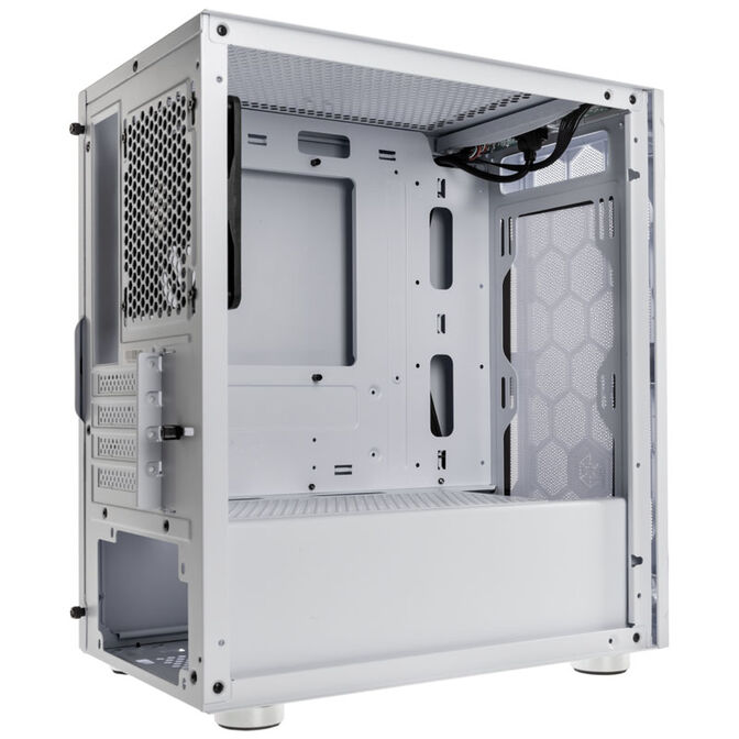 SilverStone Fara H1M Micro-ATX Case, Tempered Glass - white image number 6