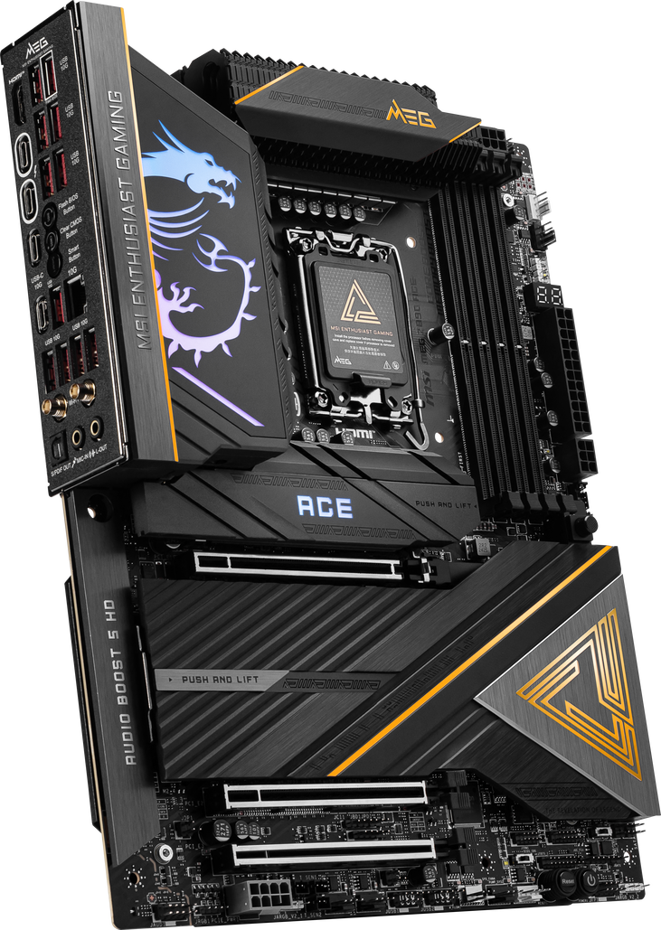 MSI MEG Z890 ACE motherboard, socket LGA 1851, Intel Z890, ATX, DDR5 image number 7