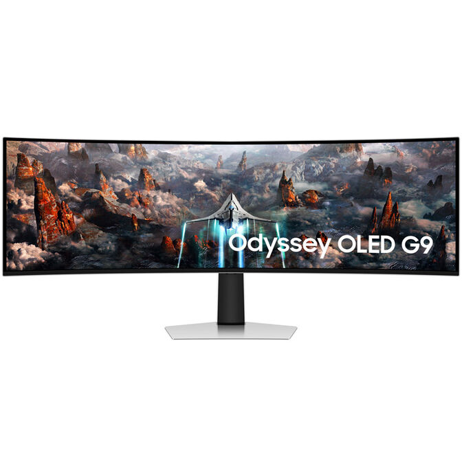 Samsung Odyssey OLED G9 G93SC, 49 Zoll Curved Gaming Monitor, 240 Hz, OLED, G-SYNC Compatible image number 2