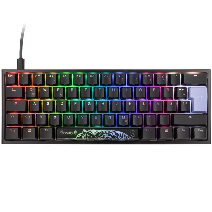 Ducky One 2 Pro Mini Gaming Tastatur, RGB LED - Cherry Silent Red image number 1