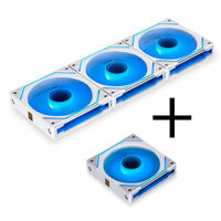 Lian Li UNI FAN SL-INF 120 ARGB PWM L&uuml;fter, 3er Pack inkl. Controller - 120mm, wei&szlig; + 1x UNI FAN SL-INF 120 ARGB PWM L&uuml;fter - 120mm