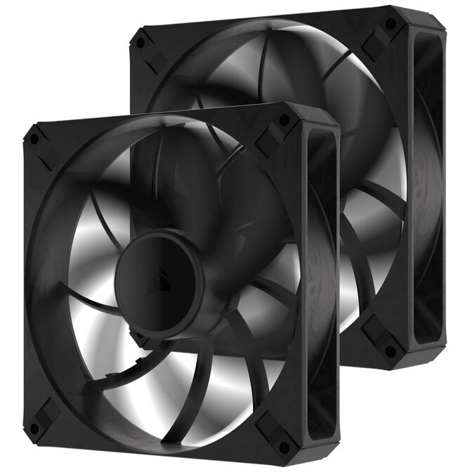 Corsair RS Series RS140 Max PWM L&uuml;fter - 140mm, schwarz, 2er-Pack image number 2