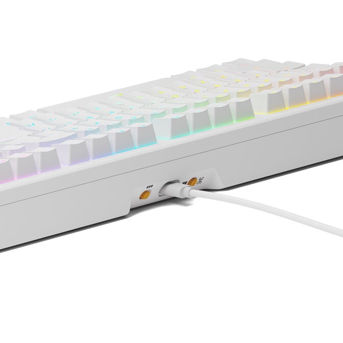 Glorious GMMK 3 HE 100 % Custom Gaming-Tastatur - Pre-Built, ANSI (US), Fox HE Switches, wei&szlig; image number 2