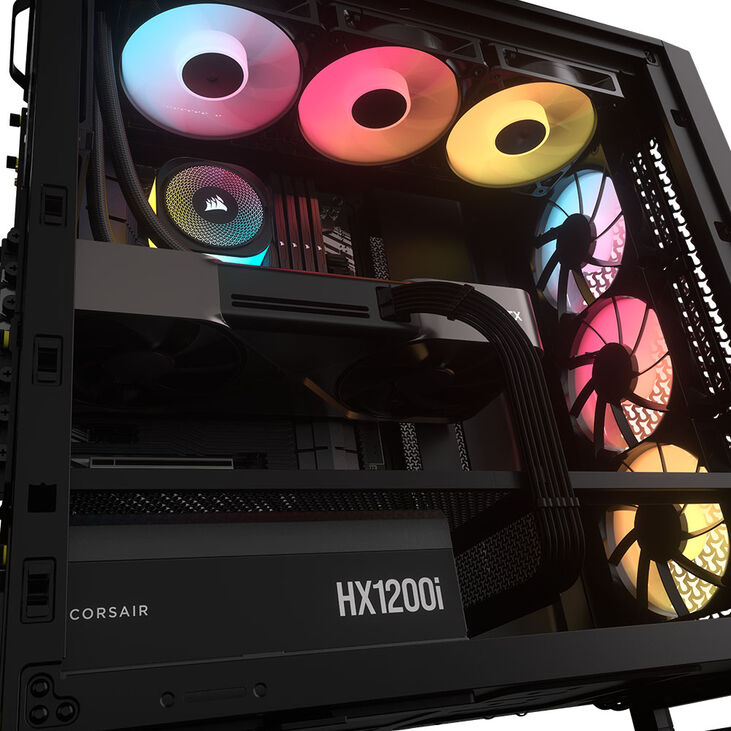 Corsair HXi Series (2025) HX1200i Netzteil 80 PLUS Platinum Netzteil, modular, ATX 3.1, PCIe 5.1 - 1.200 Watt, schwarz image number 10