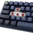 Ducky One 3 Cosmic Blue SF Gaming Tastatur, RGB LED - MX-Red (US) image number null