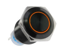 Lamptron Vandal Resistant Switch 16mm - Blackline - orange