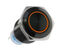 Lamptron Vandalismustaster / Schalter 16mm - Blackline - orange