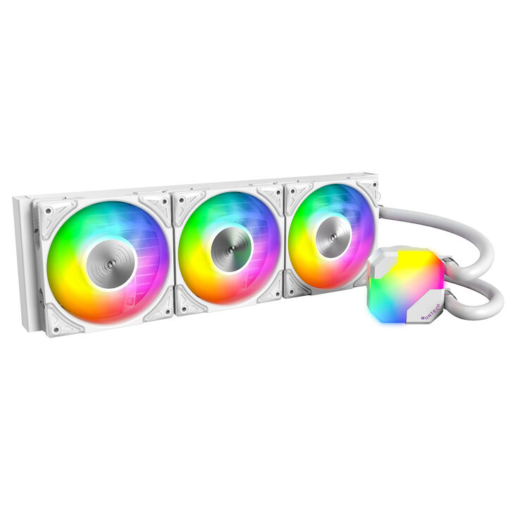 Montech Hyper Flow ARGB AIO water cooling, white - 360mm image number 0