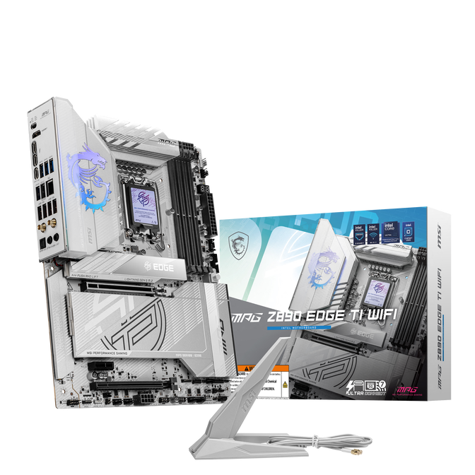 MSI MPG Z890 Edge TI WIFI motherboard, Socket LGA 1851, Intel Z890, ATX, DDR5 image number 0