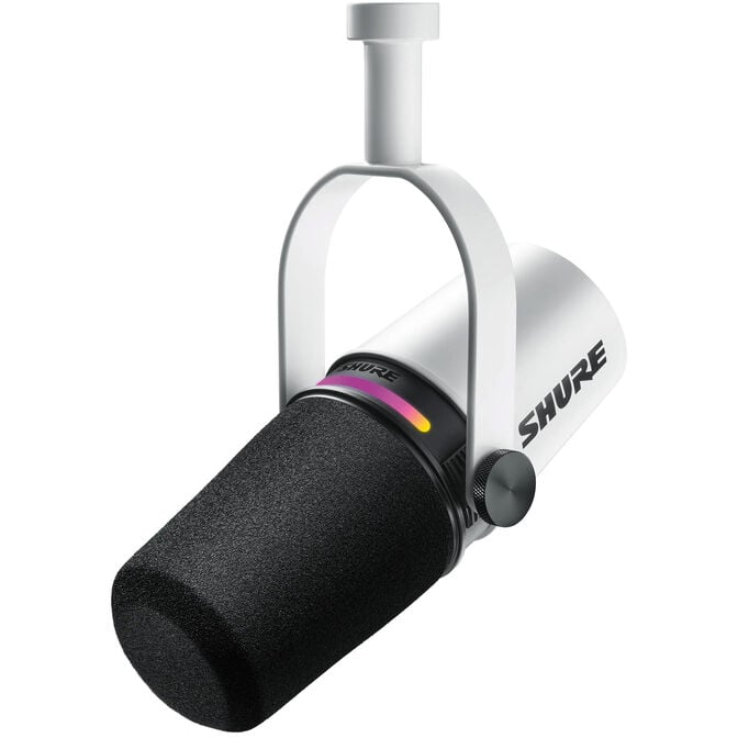 Shure MV7+-K Podcast Microphone XLR/USB - white image number 0