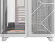 Corsair AIR 5400 LX-R LINK PC Case, Mid Tower, Tempered Glass, RGB - includes 3x 120mm Fans, white image number null