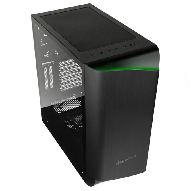 SilverStone Seta A1 Mid Tower, Tempered Glass - Black image number 1