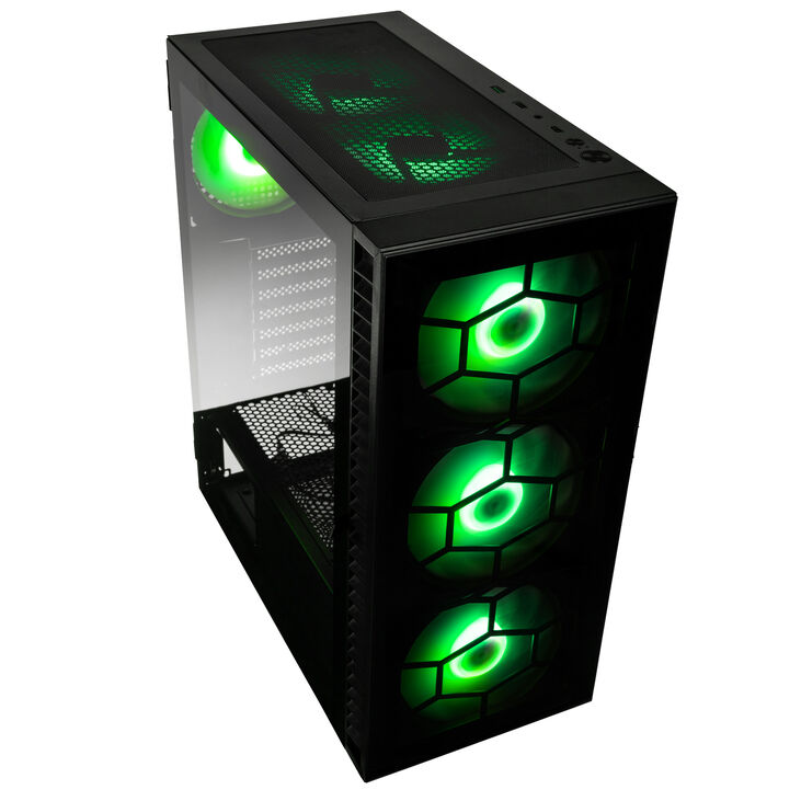 Kolink Observatory HF Plus Glass ARGB Midi-Tower - schwarz image number 1