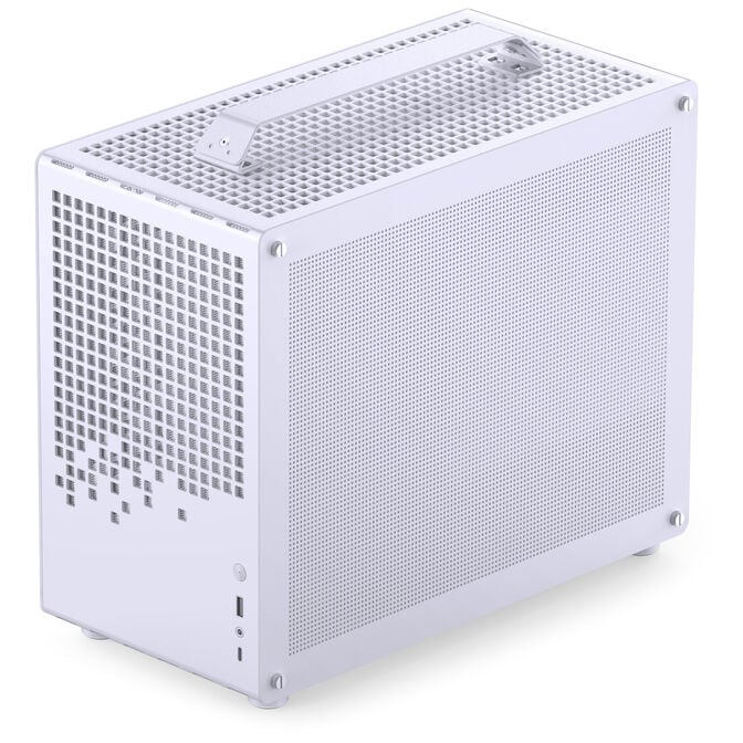 Jonsplus Z20 Mesh PC case, Mini Tower, Micro-ATX, with carrying handle - white image number 1