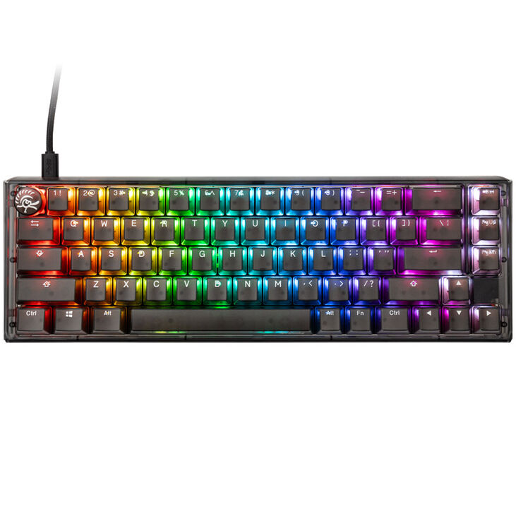 Ducky One 3 Aura Black SF Gaming Tastatur, RGB LED - MX-Silent-Red (US) image number 1
