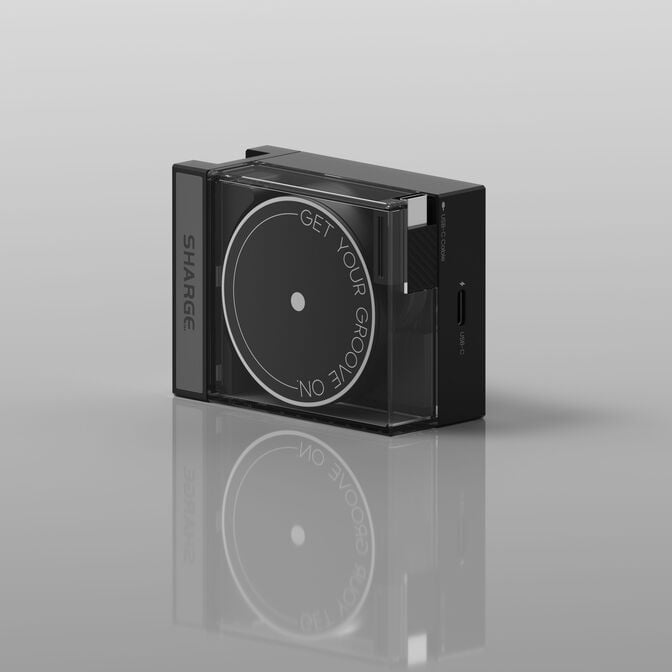 SHARGE Retractable 65W Charger EU PLUG - Black image number 3