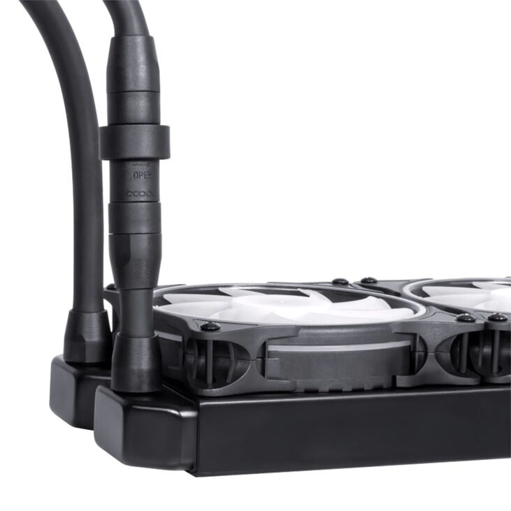 Alphacool Eisbaer 360 Aurora 1.1 ARGB AIO Cooler - 360mm, Black image number 5