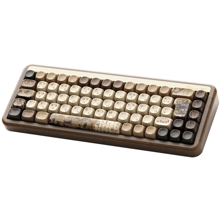AKKO MU01 Joy of Life Gaming Keyboard, RGB - Walnut Case, Rosewood Switches, ISO-DE/UK image number 3
