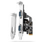 AXAGON PCEA-S2N PCIe adapter with 2x serial ports - ASIX AX99100 chipset
