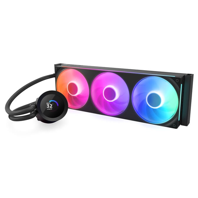 NZXT Kraken Plus 360 RGB AiO Water Cooling - 360mm, black image number 1
