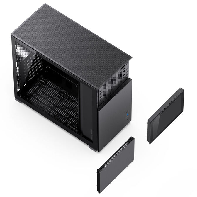 Jonsbo D41 Screen ATX Geh&auml;use, Tempered Glass - schwarz image number 6