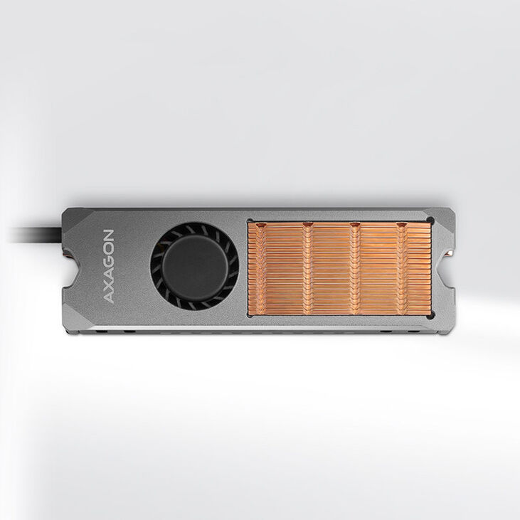 AXAGON CLR-M2FAN Kühler für M.2 2280 SSD image number 1