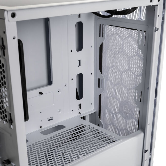 SilverStone Fara H1M Micro-ATX Case, Tempered Glass - white image number 7