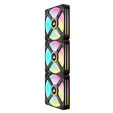 Corsair iCUE LINK QX120 RGB Series, PWM L&uuml;fter, 3er Pack inkl. RGB-Controller - 120mm, schwarz, Star image number null