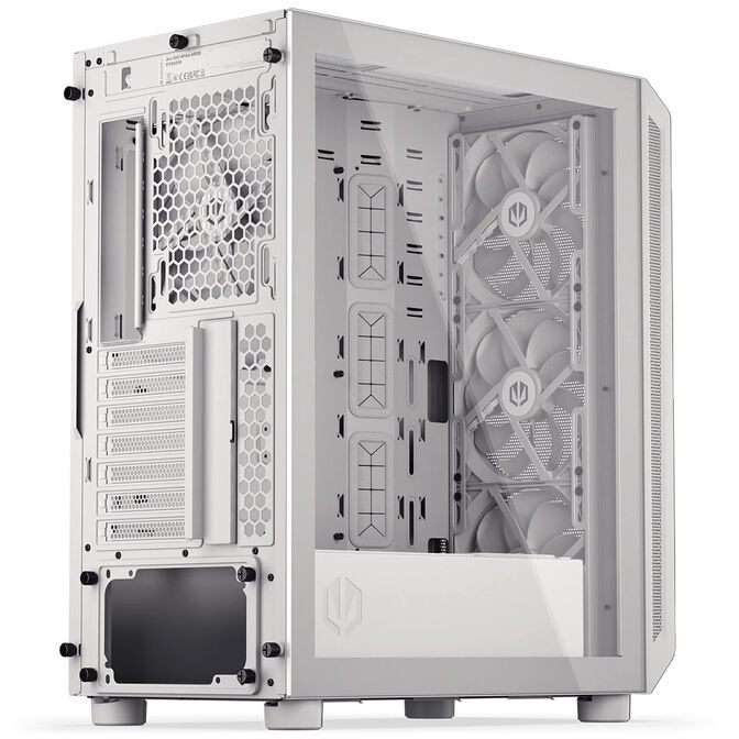 Endorfy Arx 500 ARGB PC Case, Mid Tower, ATX, Tempered Glass - including 4x 140mm ARGB Fans, White image number 10