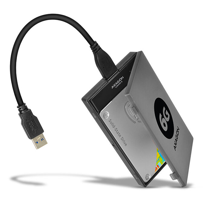 AXAGON ADSA-1S6 SLIMPort6 Adapter, USB 3.0, 2.5" SSD/HDD, SATA 6G - with Case image number 9