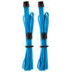 Corsair Premium Sleeved EPS12V ATX12V-Kabel, Doppelpack (Gen 4) - blau