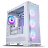 PHANTEKS Eclipse G400A PC Case, Mid Tower, E-ATX, Tempered Glass, D-RGB - White