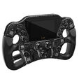 Asetek SimSports Invicta Formula Steering Wheel, 4.3-inch LCD, USB-C - Black on Black Edition image number null