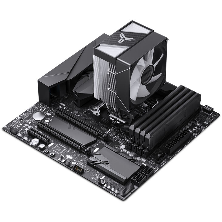 Jonsbo CR-1400 V2 CPU-Kühler, RGB - 92mm, schwarz image number 9