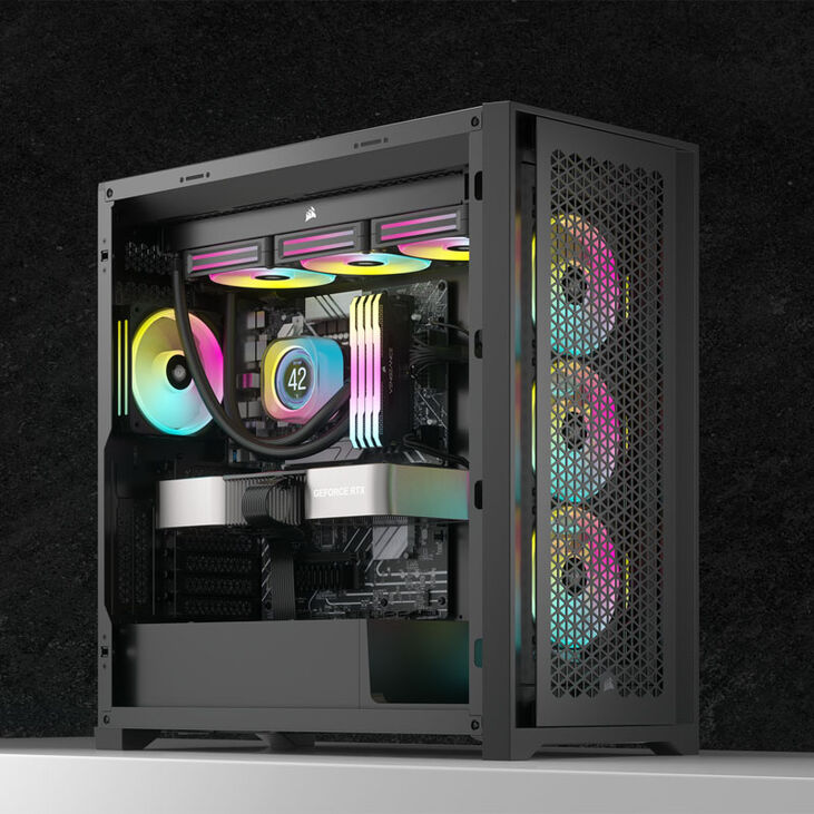 Corsair iCUE LINK H100i RGB AIO Cooler - 240 mm, black image number 7