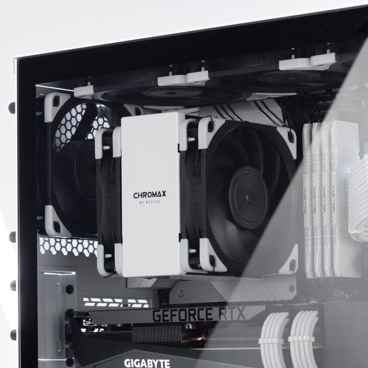 Noctua HC8 chromax.white CPU-Kühler-Abdeckung - weiß image number 4