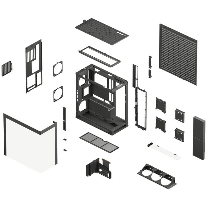 HAVN HS 360 VGPU PC-Geh&auml;use, Midi-Tower, vertikale GPU-Halterung - schwarz image number 14