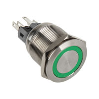 DimasTech Vandalism Button 22mm - Silverline - green