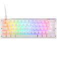 Ducky One 3 Aura White Mini Gaming Keyboard, RGB LED - MX-Silver image number null