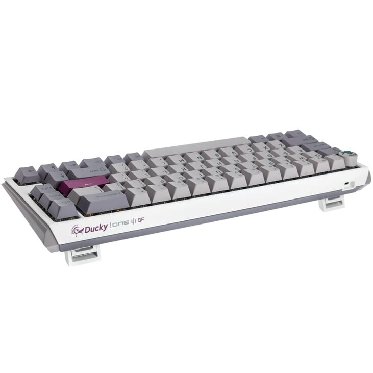 Ducky One 3 Mist Grey SF Gaming Tastatur, RGB LED - MX-Blue (US) image number 2