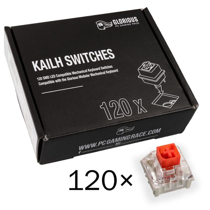 Glorious Kailh Box Red Switches (120 pieces) image number 0