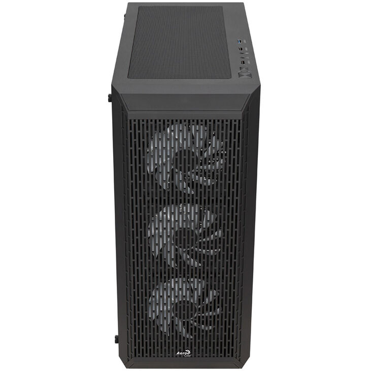 Aerocool Beam-G-BK-v2 Midi-Tower, Tempered Glass - schwarz image number 3